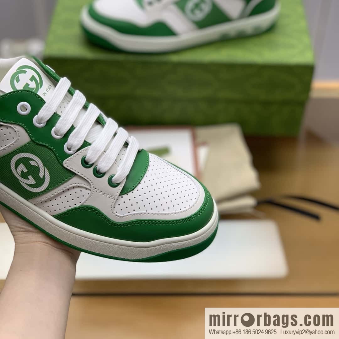 GUCCI side decoration classic double G men's casual shoes