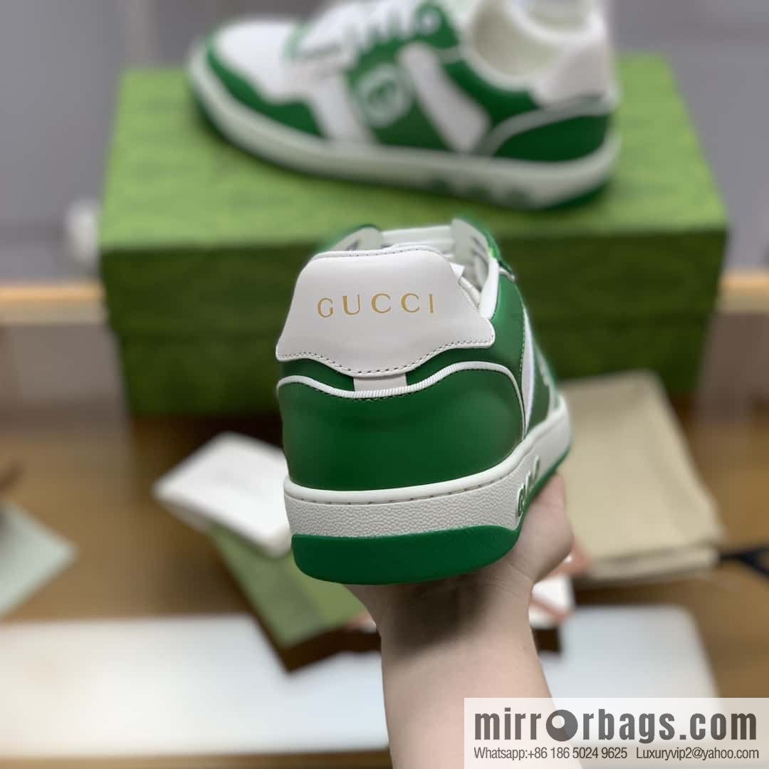 GUCCI side decoration classic double G men's casual shoes