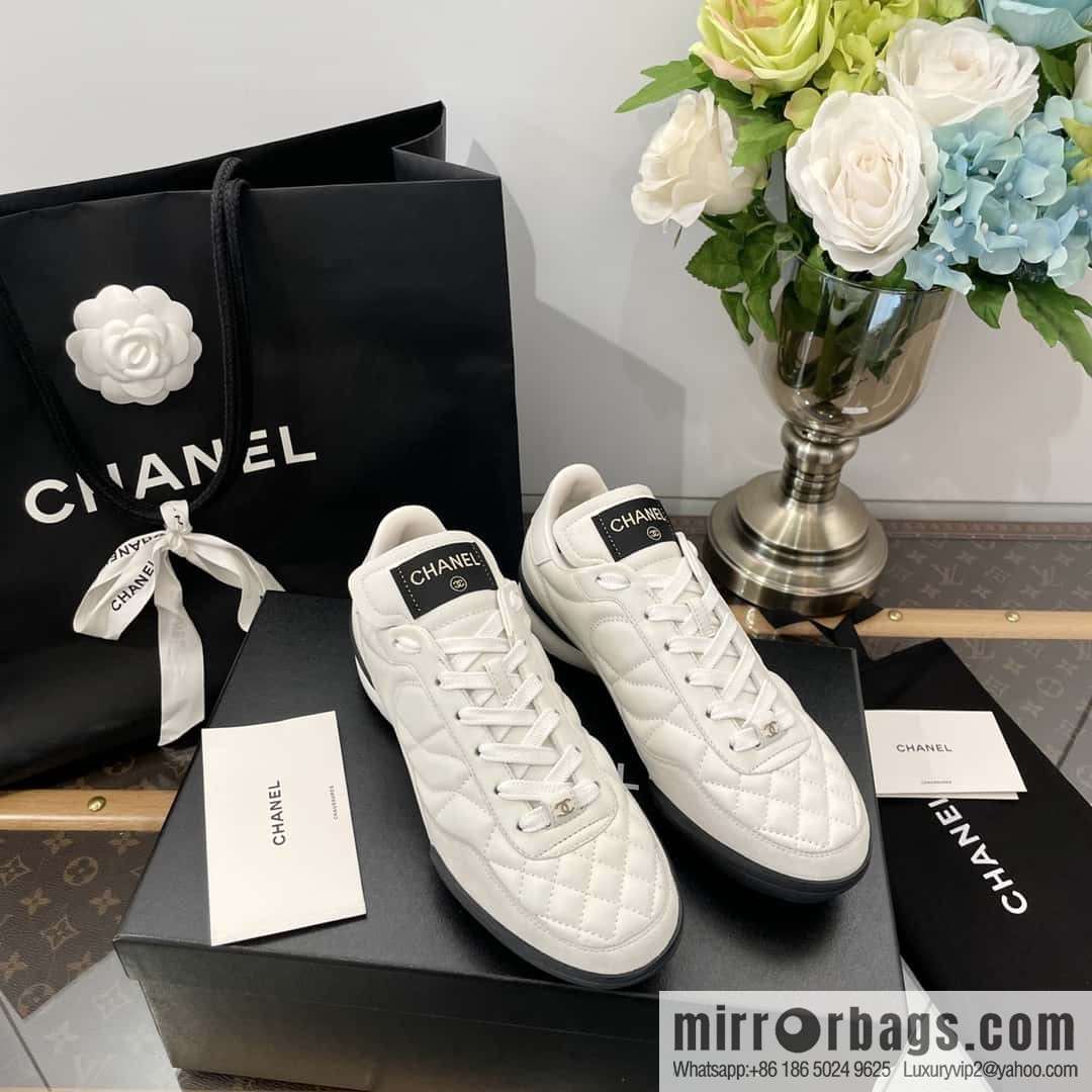 Chanel Chanel Xiaoxiang Spring and summer rhombus football shoes