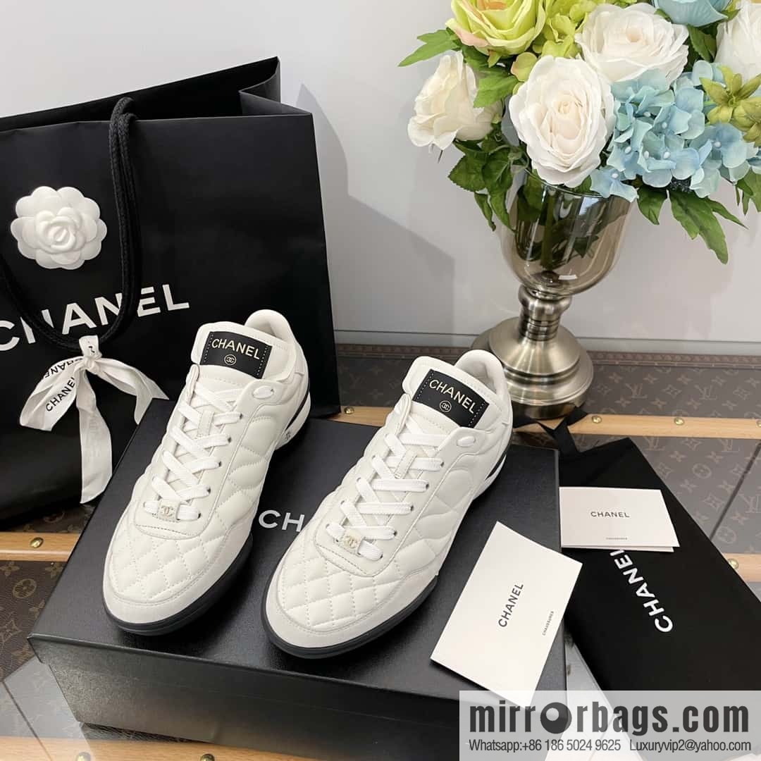 Chanel Chanel Xiaoxiang Spring and summer rhombus football shoes