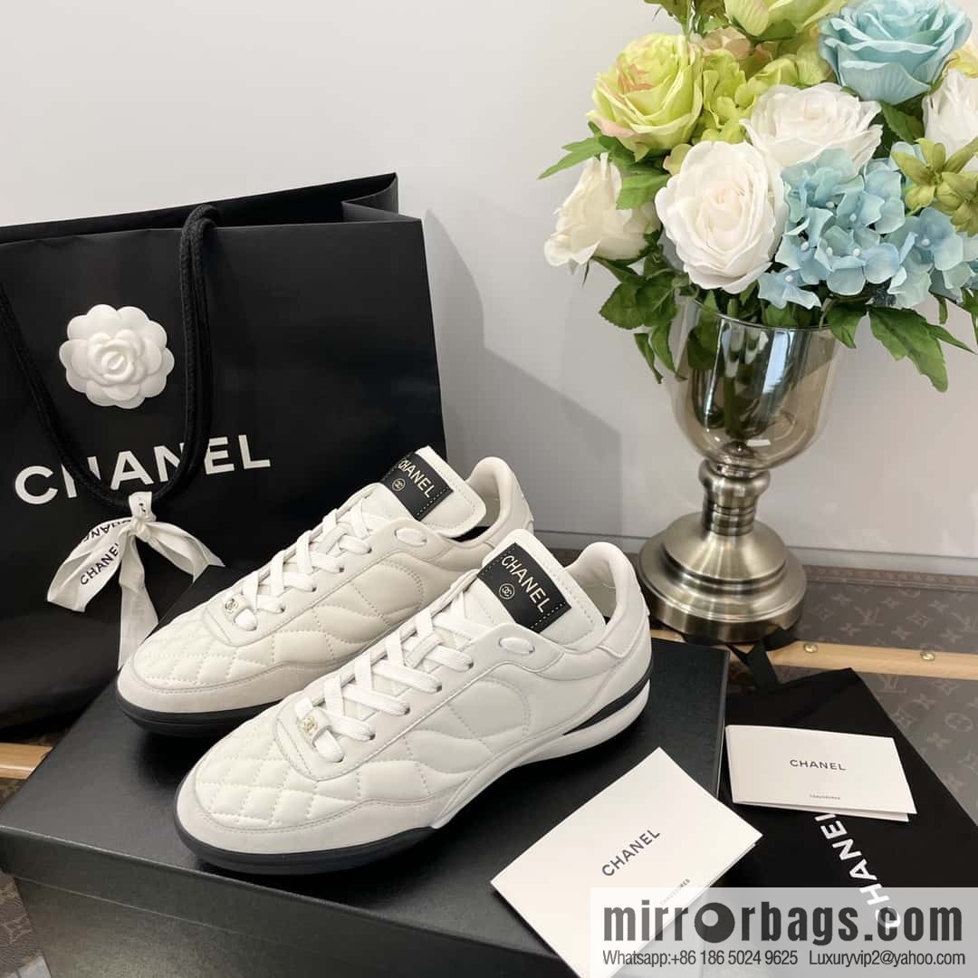 Chanel Chanel Xiaoxiang Spring and summer rhombus football shoes