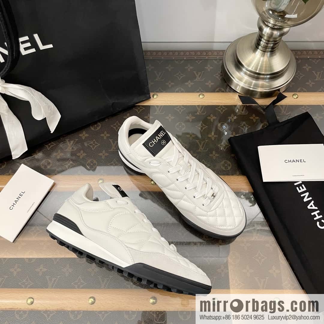 Chanel Chanel Xiaoxiang Spring and summer rhombus football shoes