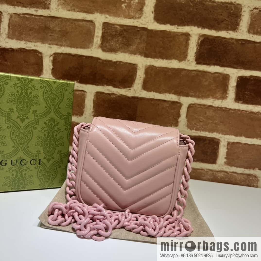 GUCCI Gucci GG Marmont Series Quilted Fanny Packs 739599