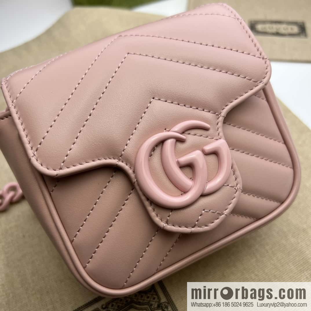 GUCCI Gucci GG Marmont Series Quilted Fanny Packs 739599