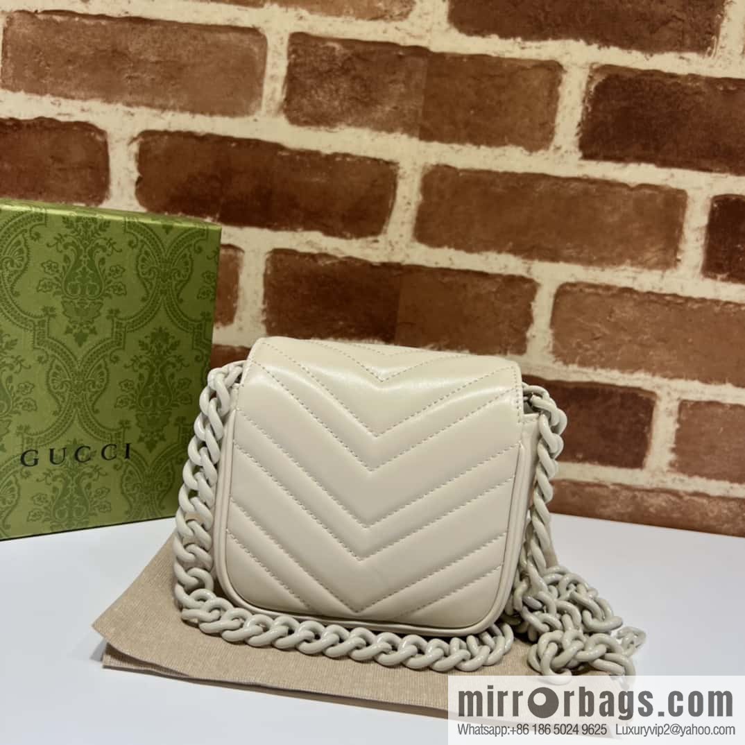 GUCCI Gucci GG Marmont Series Quilted Fanny Packs 739599