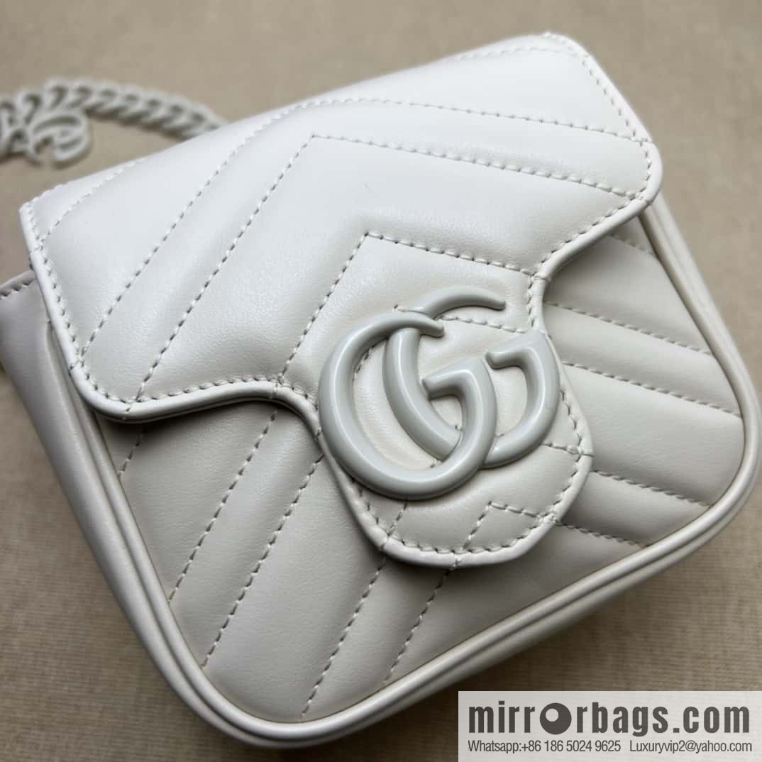 GUCCI Gucci GG Marmont Series Quilted Fanny Packs 739599
