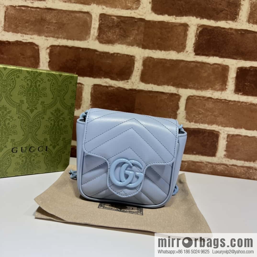 GUCCI Gucci GG Marmont Series Quilted Fanny Packs 739599