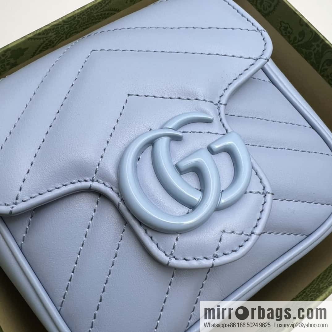 GUCCI Gucci GG Marmont Series Quilted Fanny Packs 739599