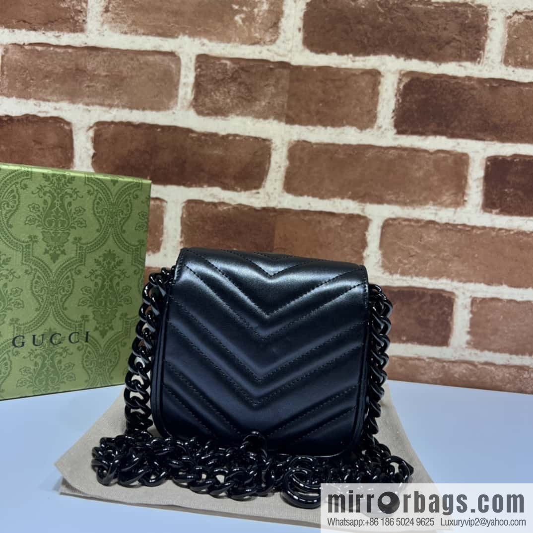 GUCCI Gucci GG Marmont Series Quilted Fanny Packs 739599