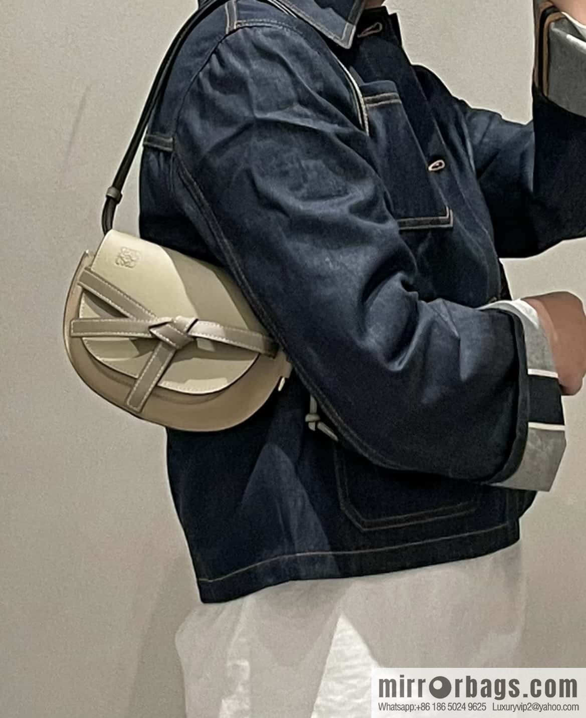 LOEWE modified saddle bag MiniGateDual handbag 0328