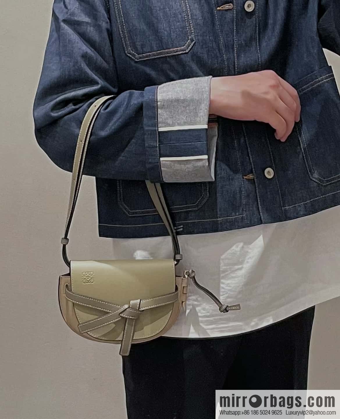 LOEWE modified saddle bag MiniGateDual handbag 0328