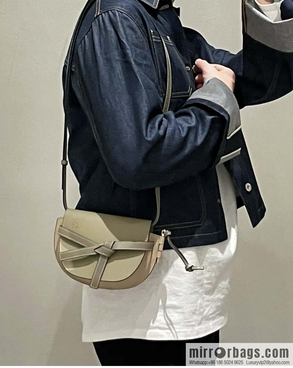 LOEWE modified saddle bag MiniGateDual handbag 0328