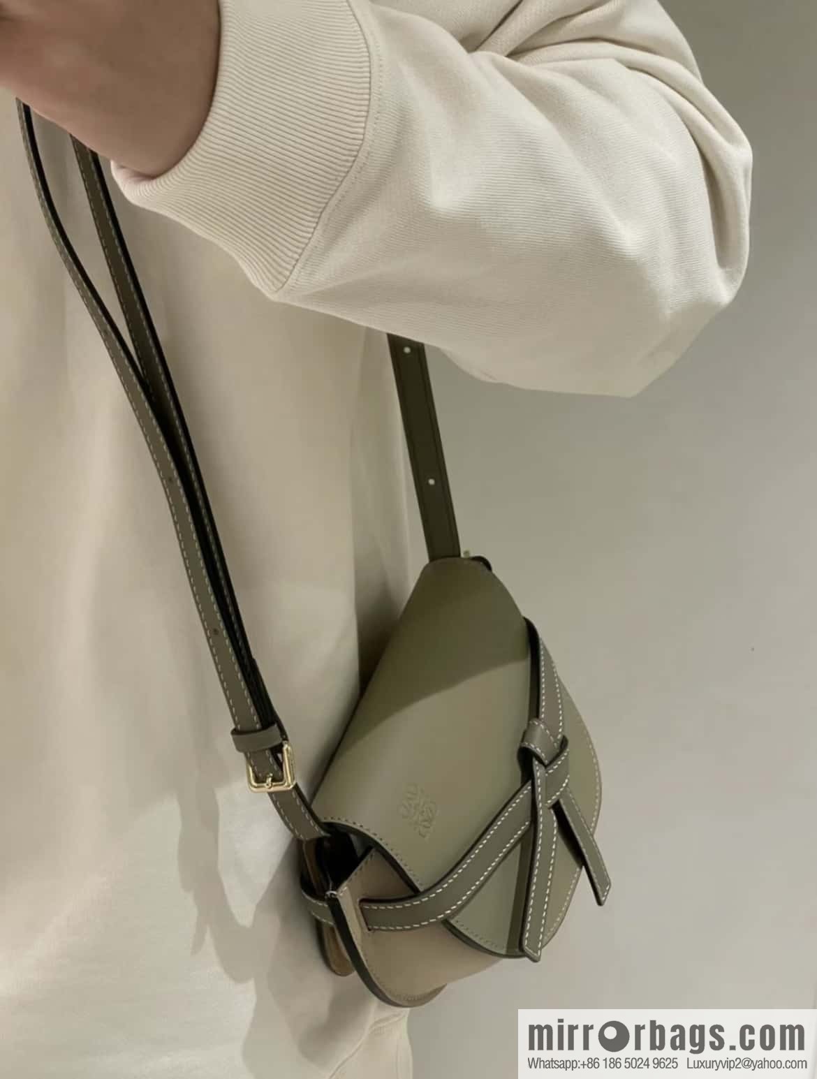 LOEWE modified saddle bag MiniGateDual handbag 0328