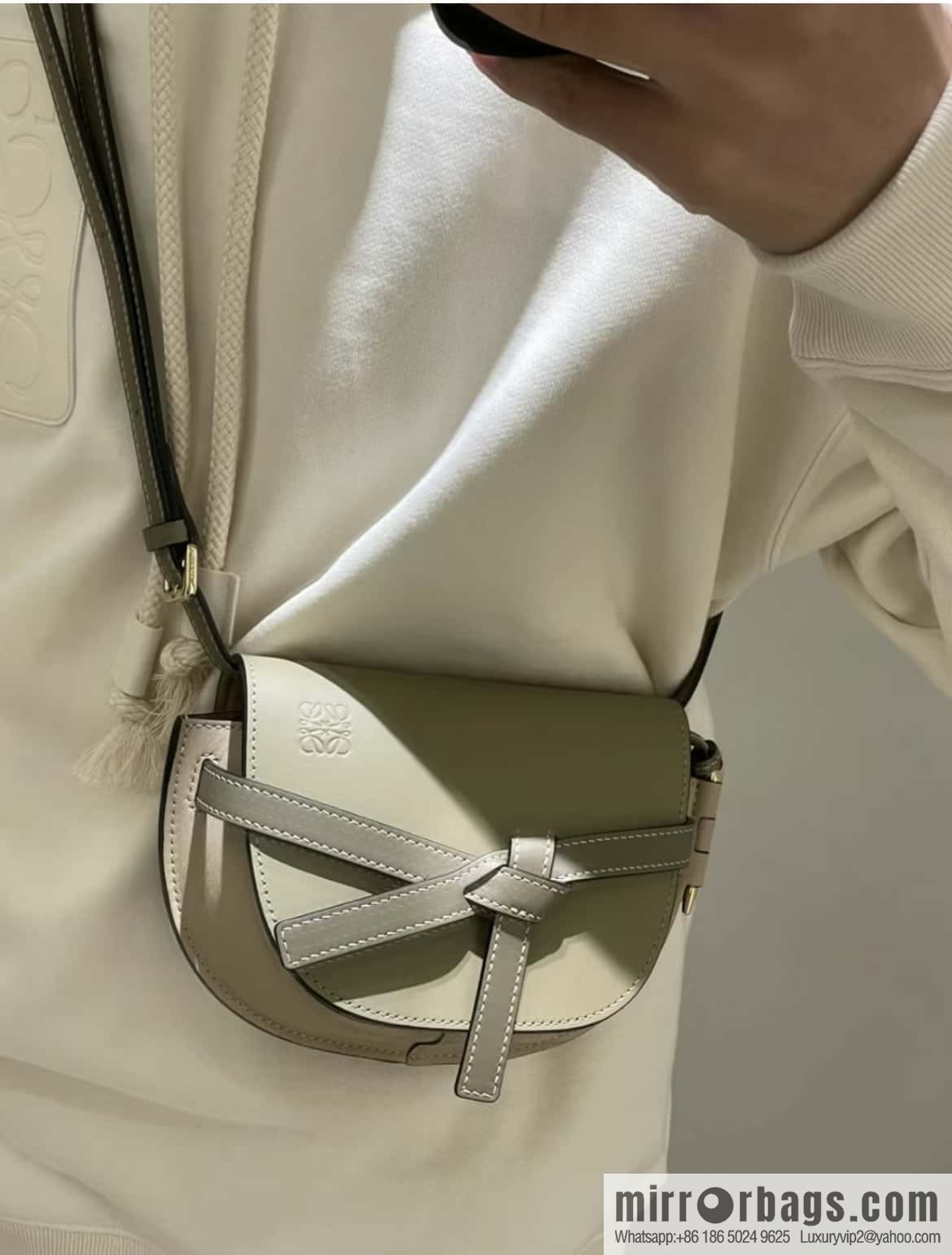 LOEWE modified saddle bag MiniGateDual handbag 0328