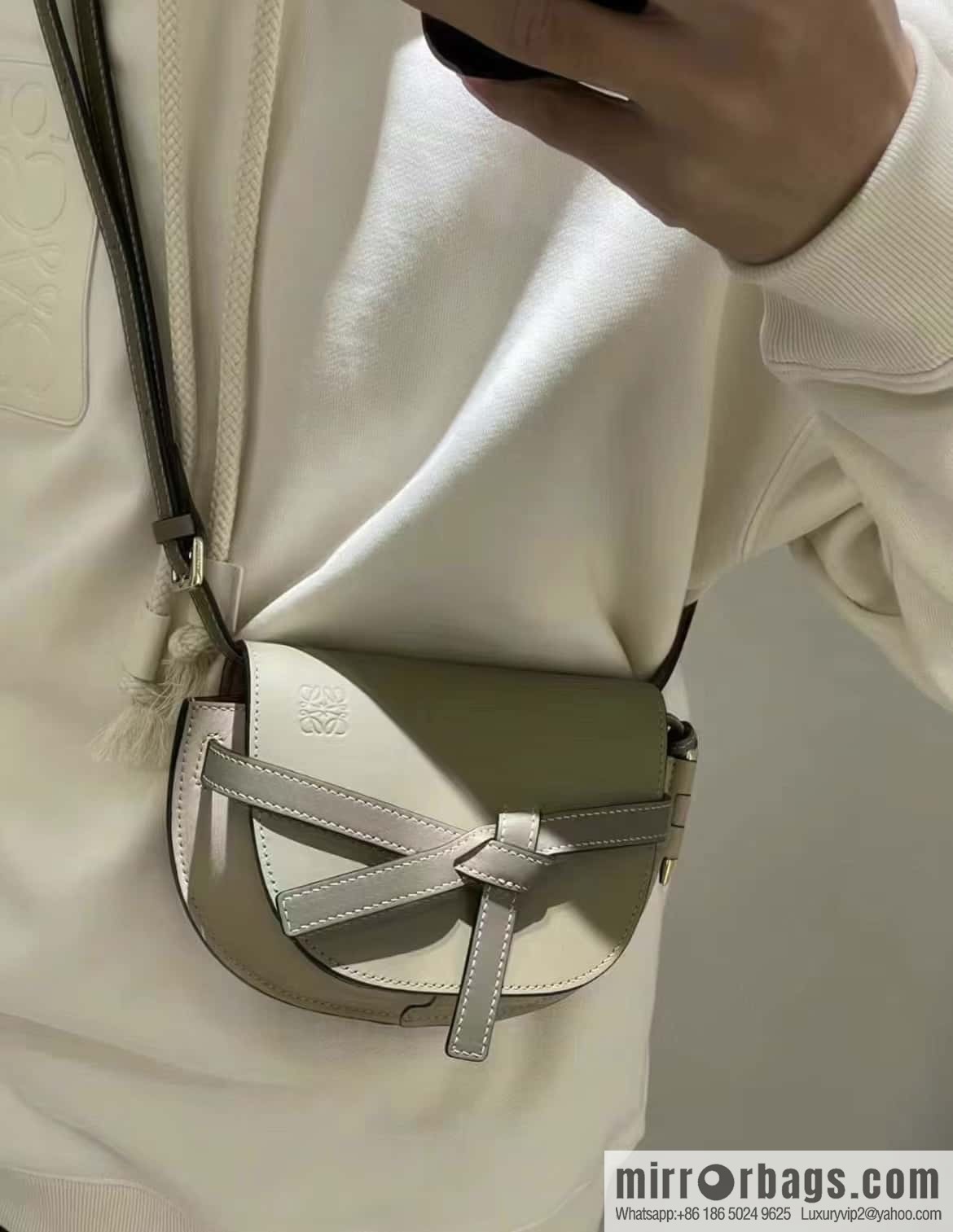 LOEWE modified saddle bag MiniGateDual handbag 0328