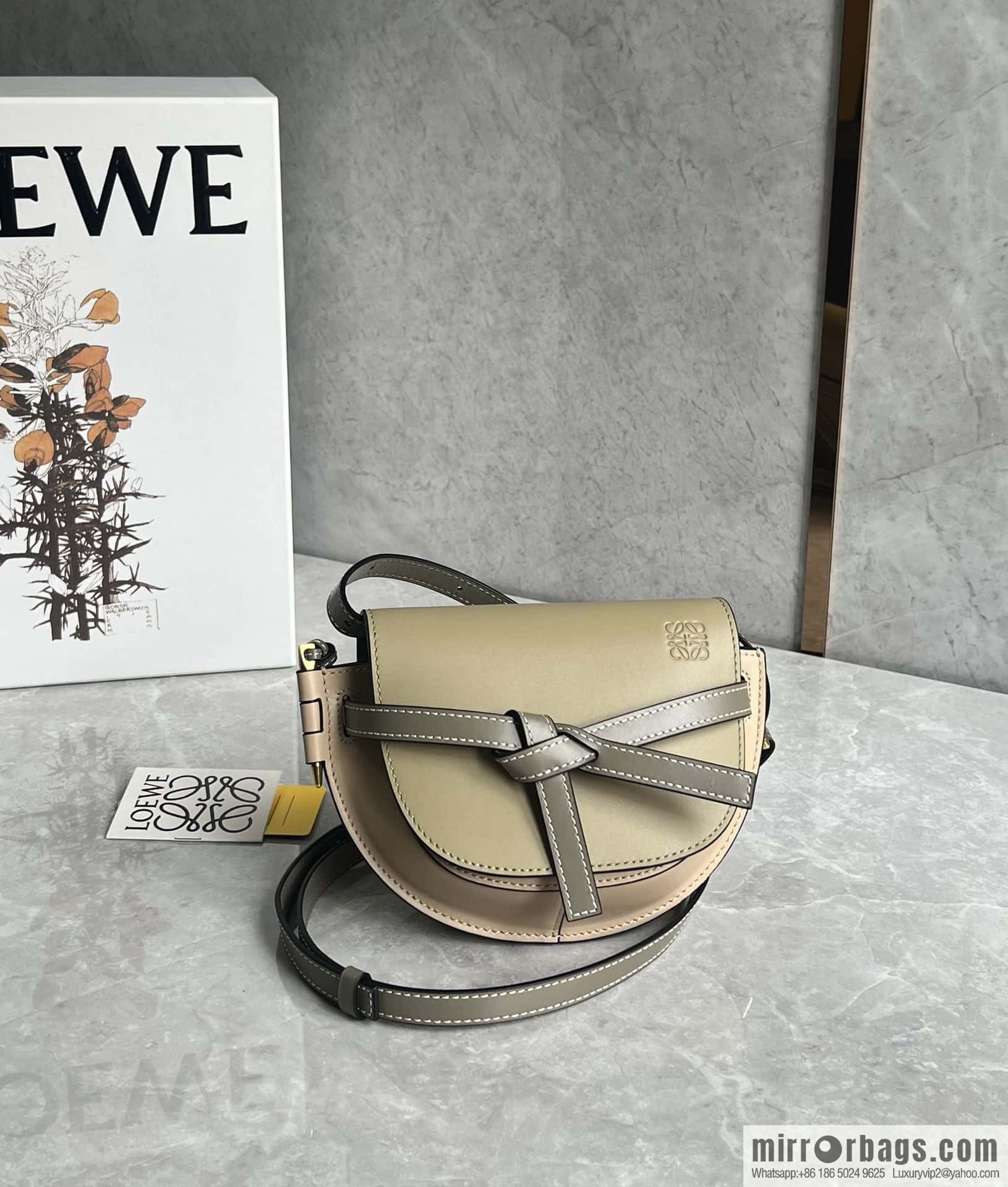 LOEWE modified saddle bag MiniGateDual handbag 0328