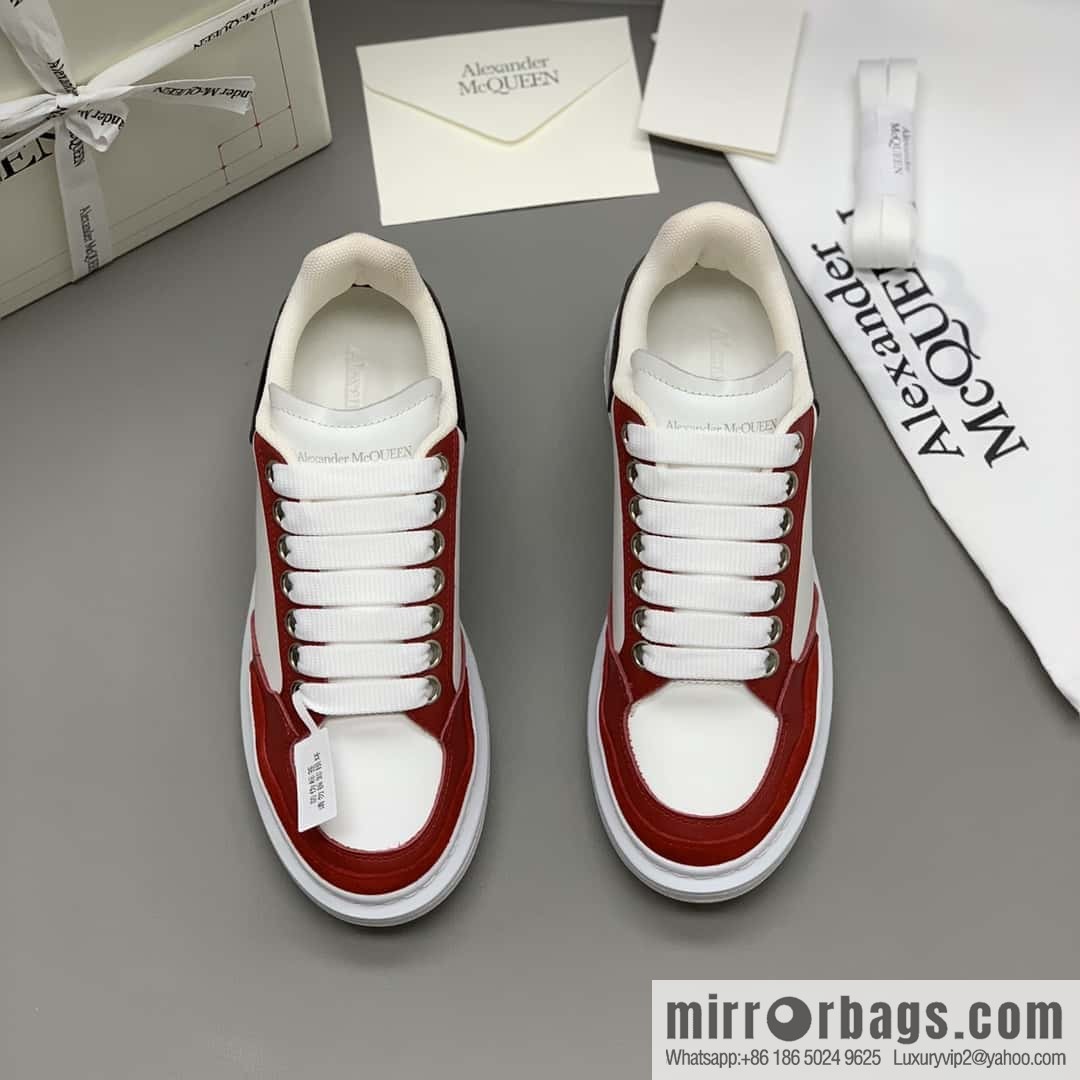 Alexander McQueen Alexander McQueen White Red Black Unisex Sneakers