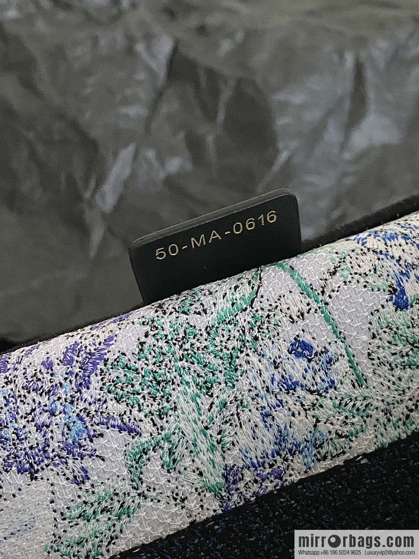 DIOR M BOOK TOTE M1296 blue and white floral