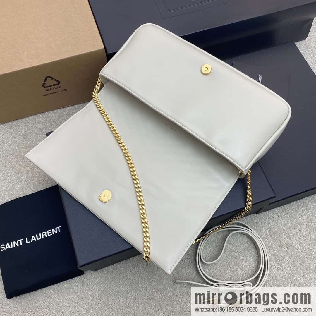 KATE 99 quilted sheepskin handbag milky white sheepskin/gold Model: 604276