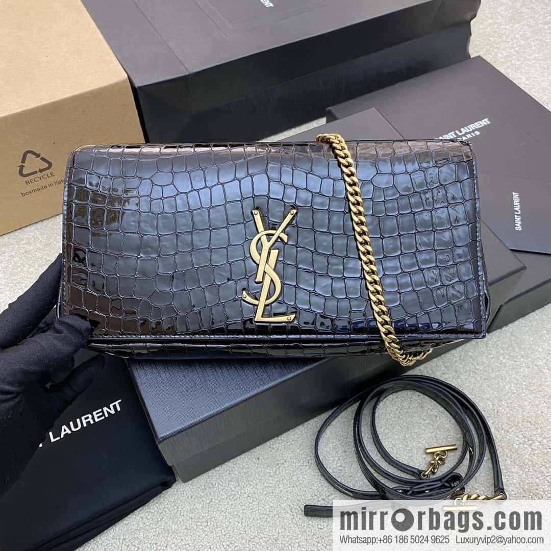 KATE 99 imported leather stone pattern handbag black stone pattern/gold model: 723660