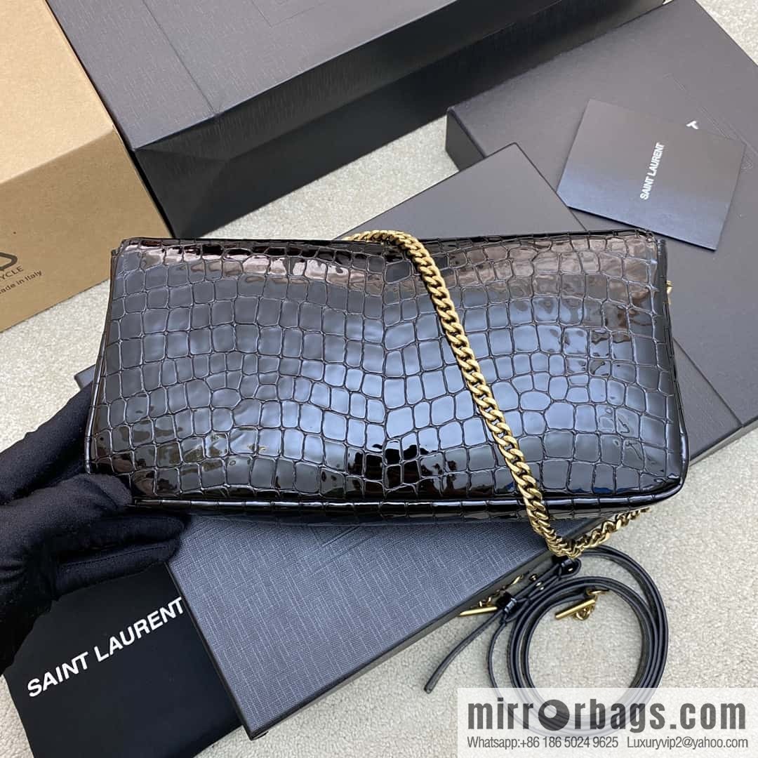 KATE 99 imported leather stone pattern handbag black stone pattern/gold model: 723660