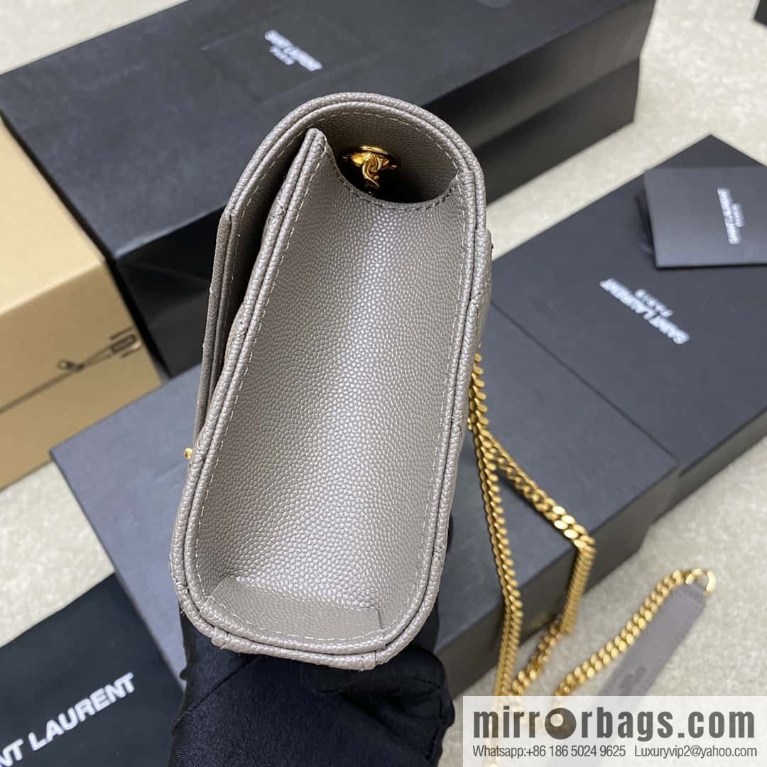 The new Envelope small caviar adopts the top original imported leather caviar pattern gray ball pattern model: 600915/gold