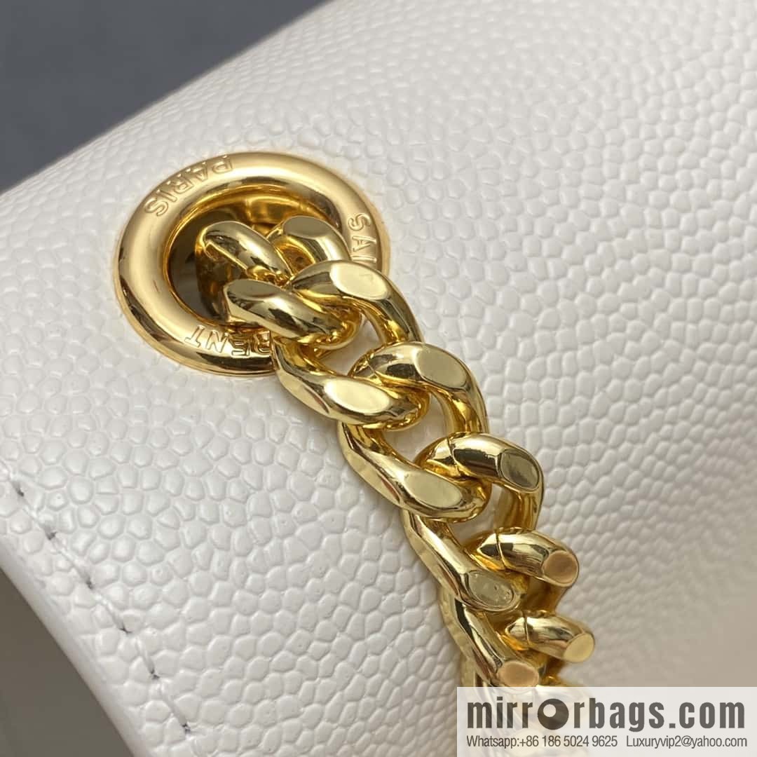 KATE most classic style crocodile leather white ball pattern/gold model: 377629