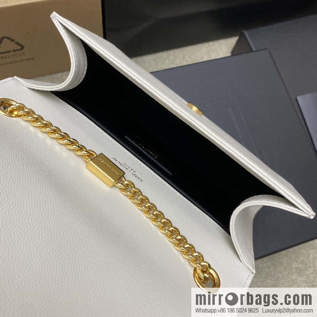 KATE most classic style crocodile leather white ball pattern/gold model: 377629