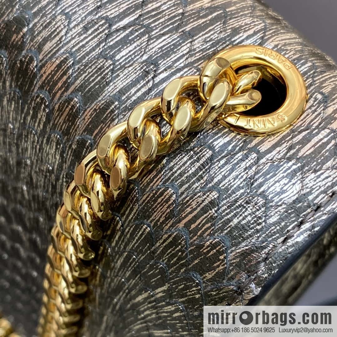 KATE most classic style crocodile leather snake pattern/gold model: 377629
