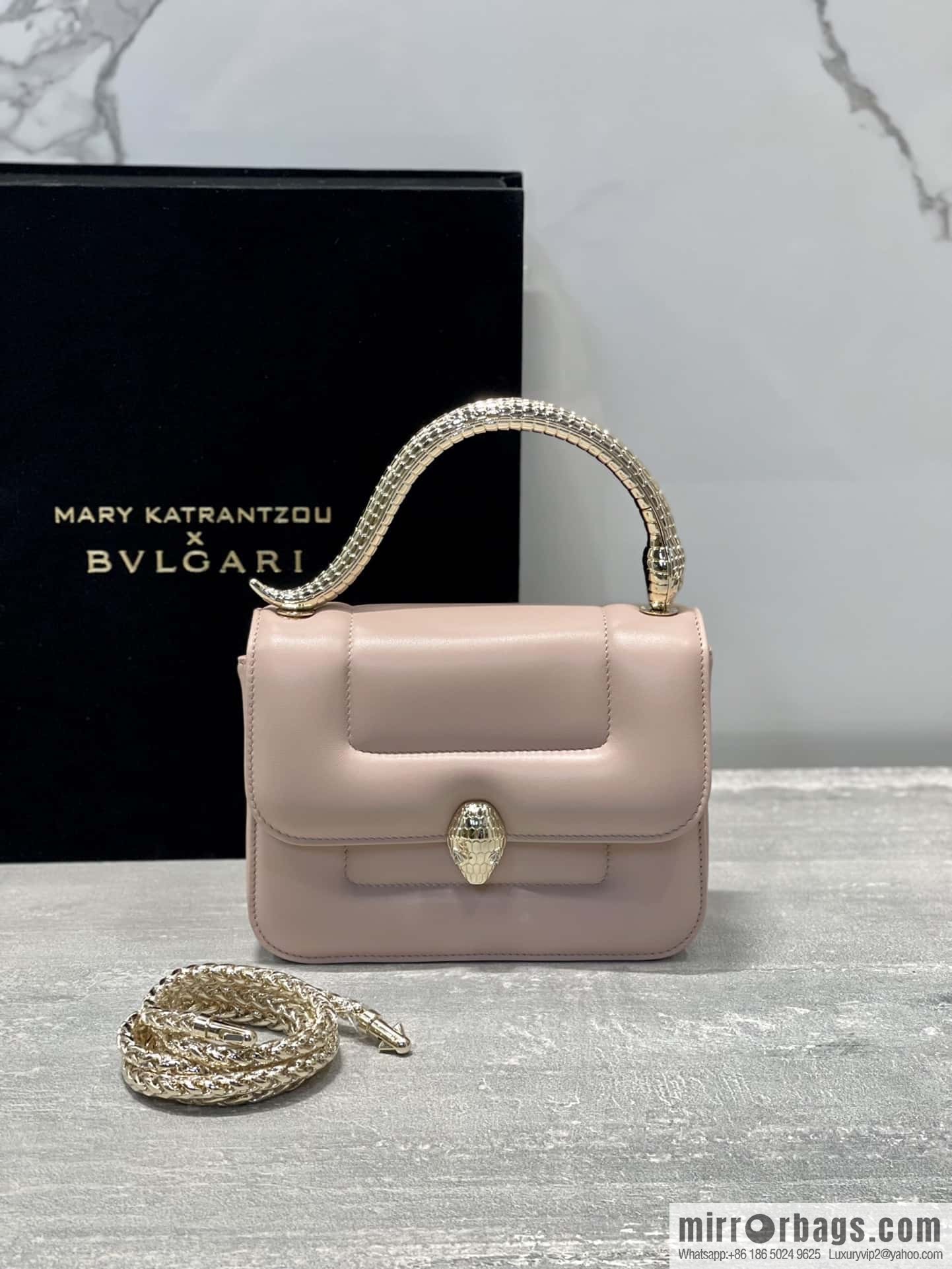 BVLGARI Bulgari small sheepskin snakehead bag Model: 291071