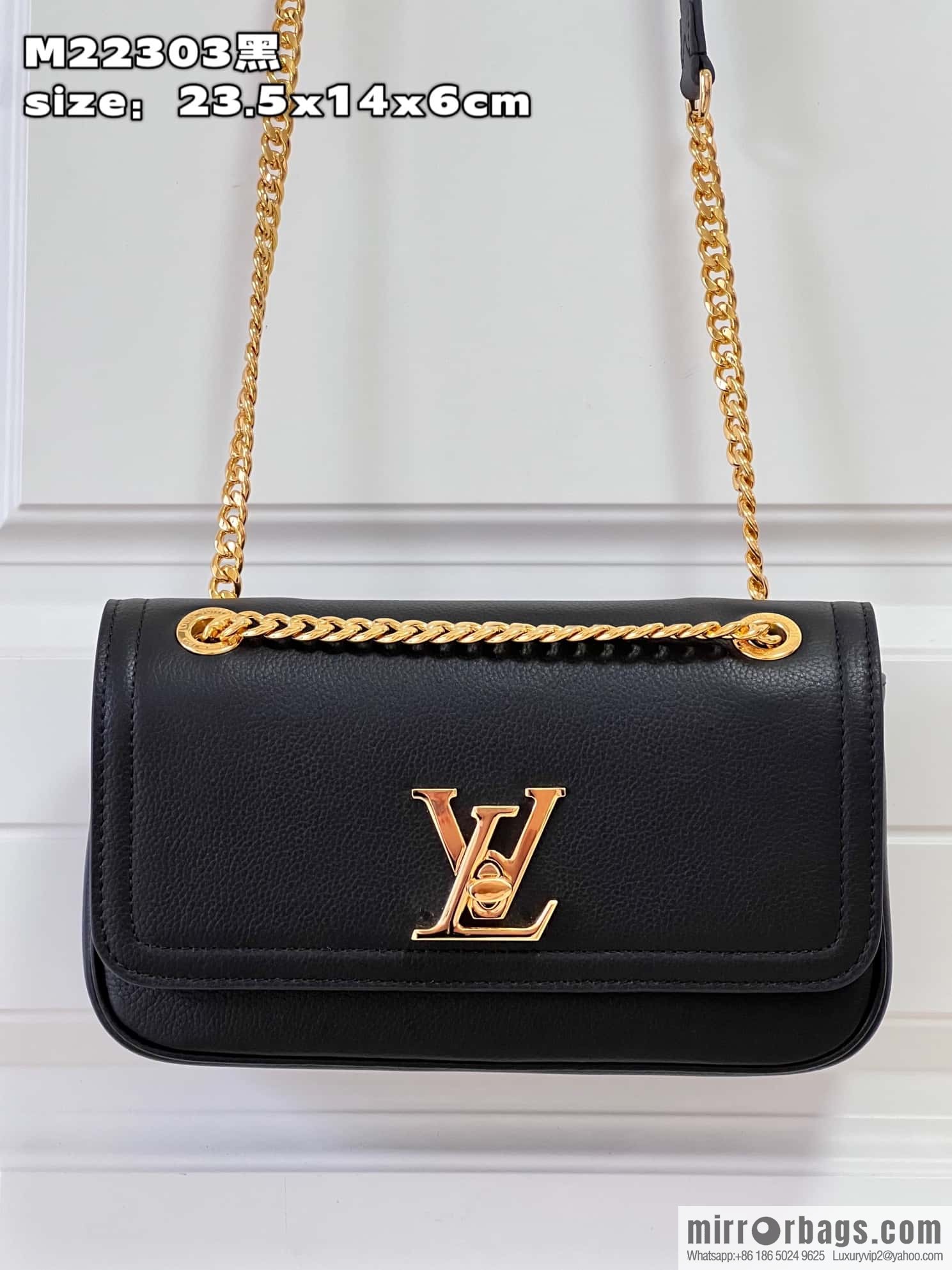 LV M22303 LOCKME EAST WEST chain bag