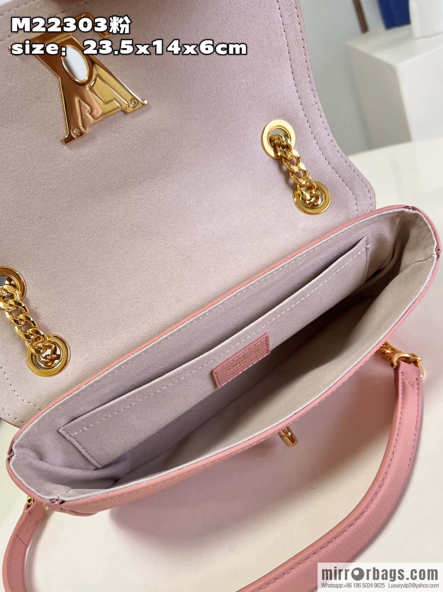 LV M22585 LOCKME EAST WEST chain bag