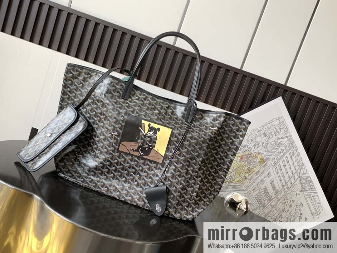 Goyard Goya Saint Louis Large Shopping Bag (French Dou Silk Printing) 020146B · L