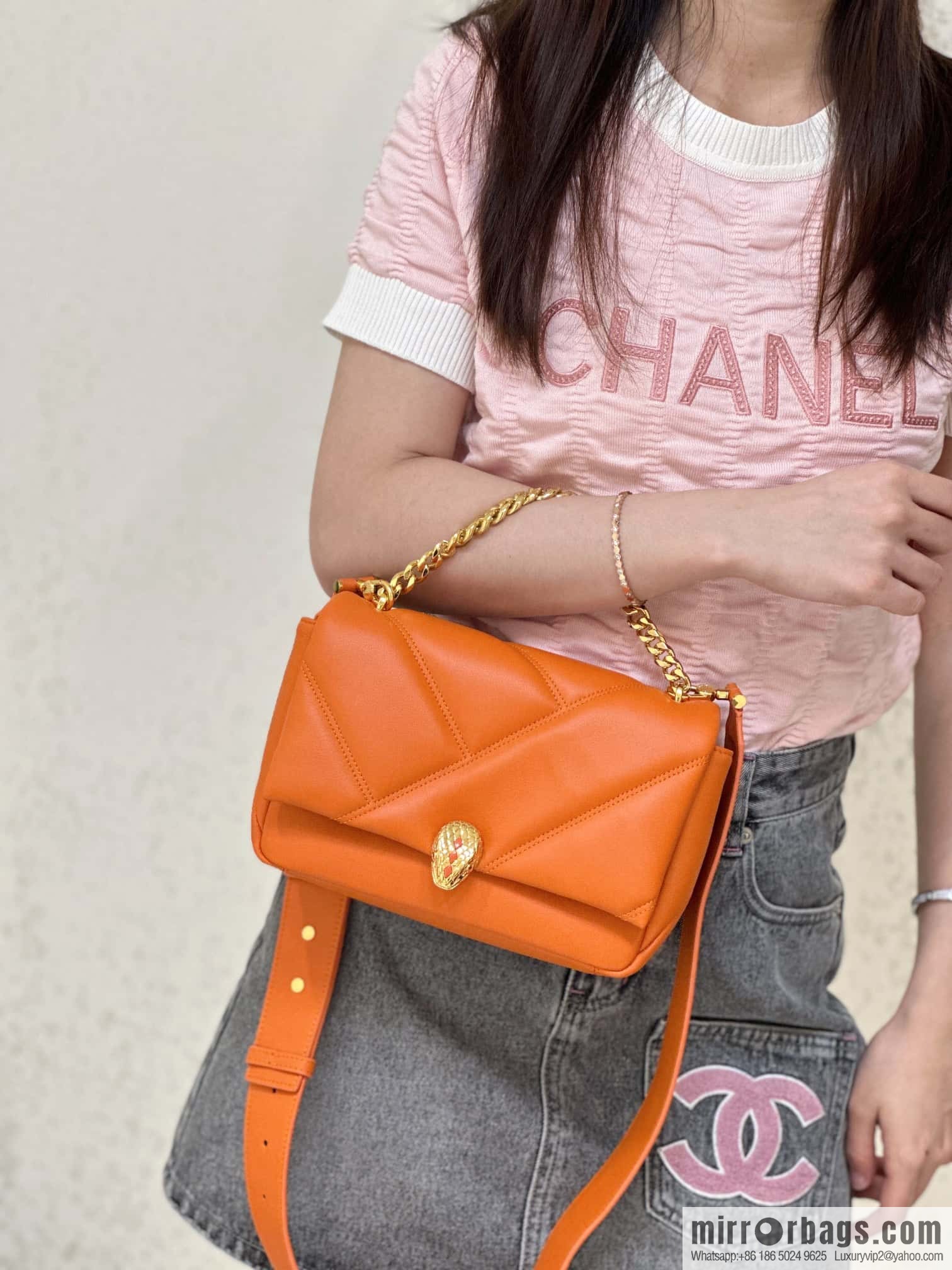 BVLGARI Bulgari SERPENTI CABOCHON series mini crossbody bag Model: 291088