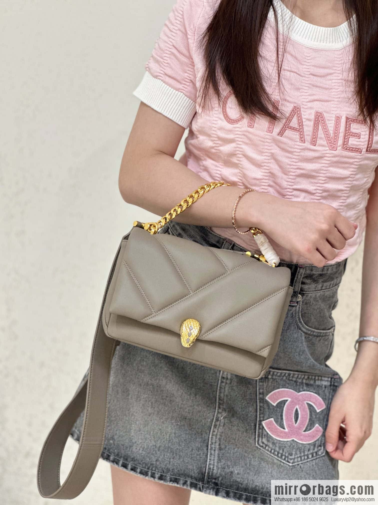 BVLGARI Bulgari SERPENTI CABOCHON series mini crossbody bag Model: 291088