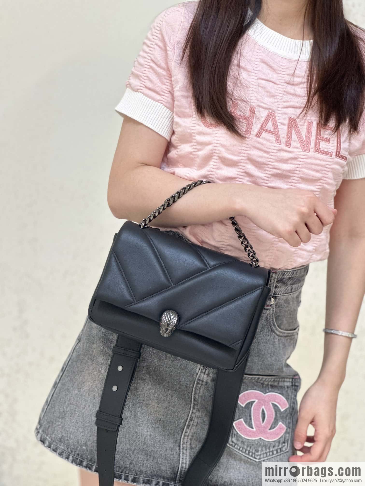 BVLGARI Bulgari SERPENTI CABOCHON series mini crossbody bag Model: 291088
