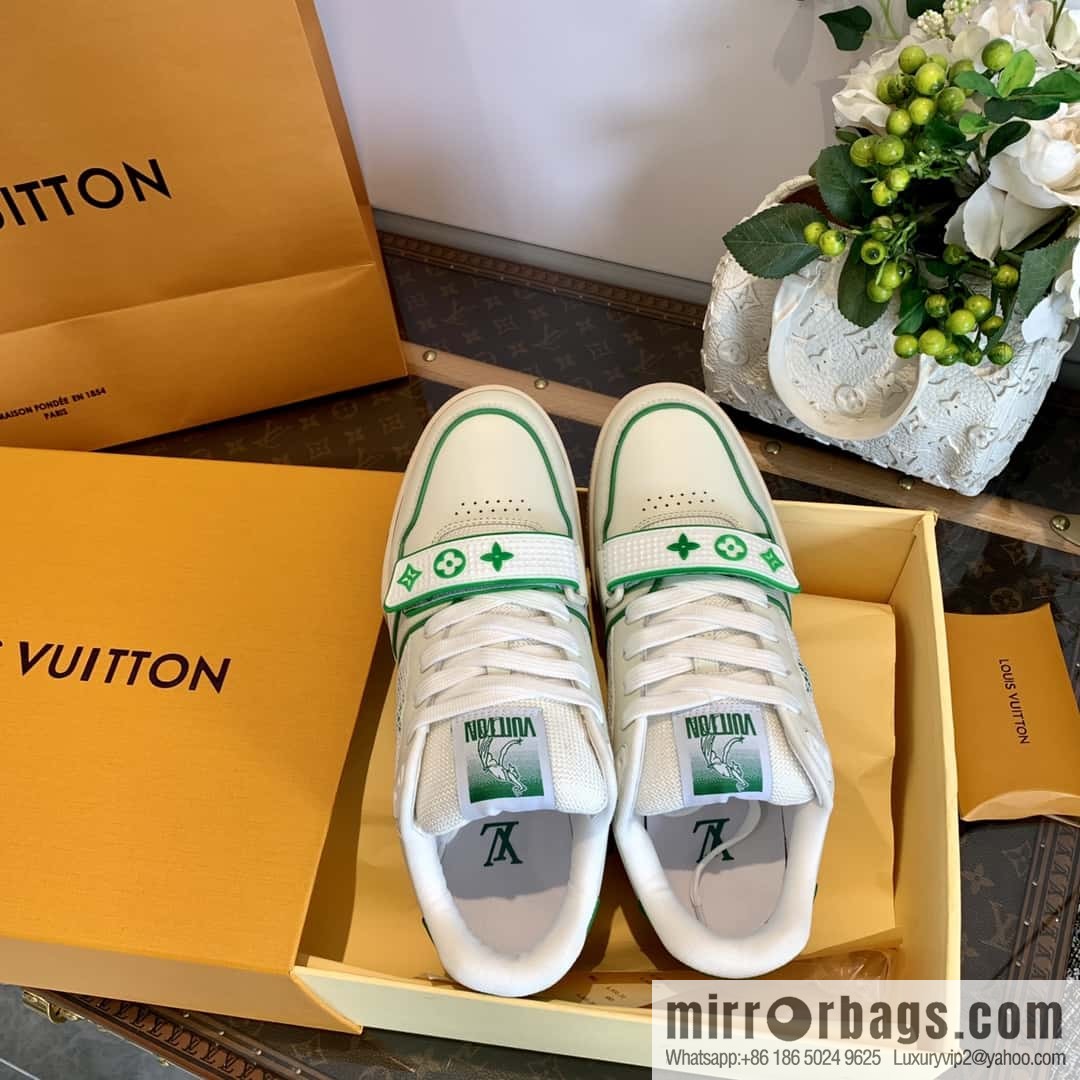 LV/Louis Vuitton 1v donkey brand 𝟐𝟎𝟐𝟐|𝐭𝐫𝐚𝐢𝐧𝐞𝐫 series of the latest Velcro sneakers