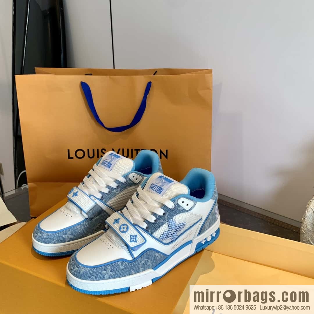 LV/Louis Vuitton 1v donkey brand 𝟐𝟎𝟐𝟐|𝐭𝐫𝐚𝐢𝐧𝐞𝐫 series of the latest Velcro sneakers