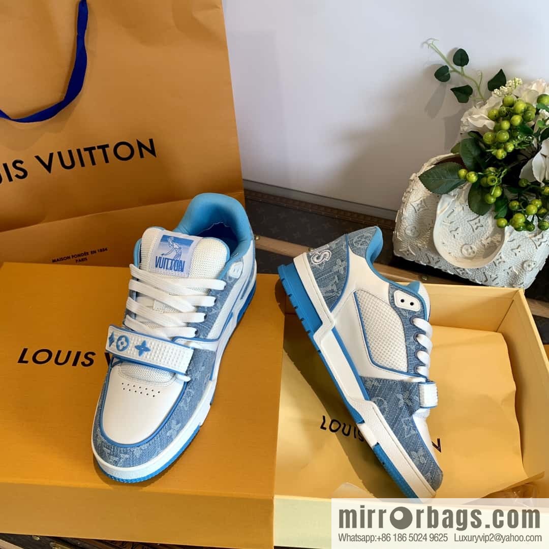 LV/Louis Vuitton 1v donkey brand 𝟐𝟎𝟐𝟐|𝐭𝐫𝐚𝐢𝐧𝐞𝐫 series of the latest Velcro sneakers