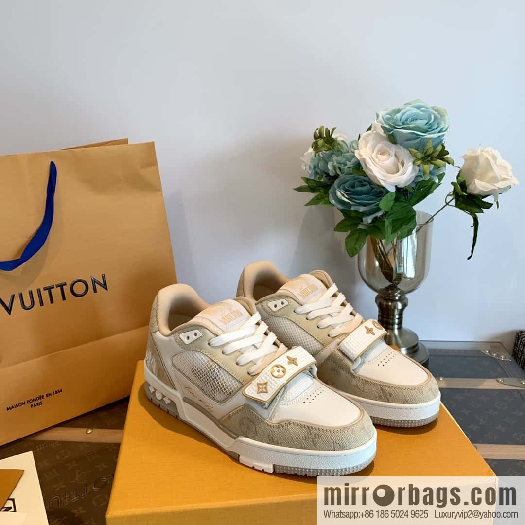 LV/Louis Vuitton 1v donkey brand 𝟐𝟎𝟐𝟐|𝐭𝐫𝐚𝐢𝐧𝐞𝐫 series of the latest Velcro sneakers