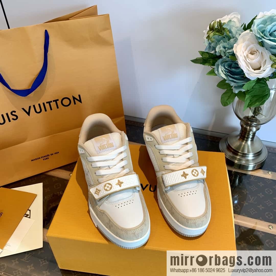 LV/Louis Vuitton 1v donkey brand 𝟐𝟎𝟐𝟐|𝐭𝐫𝐚𝐢𝐧𝐞𝐫 series of the latest Velcro sneakers
