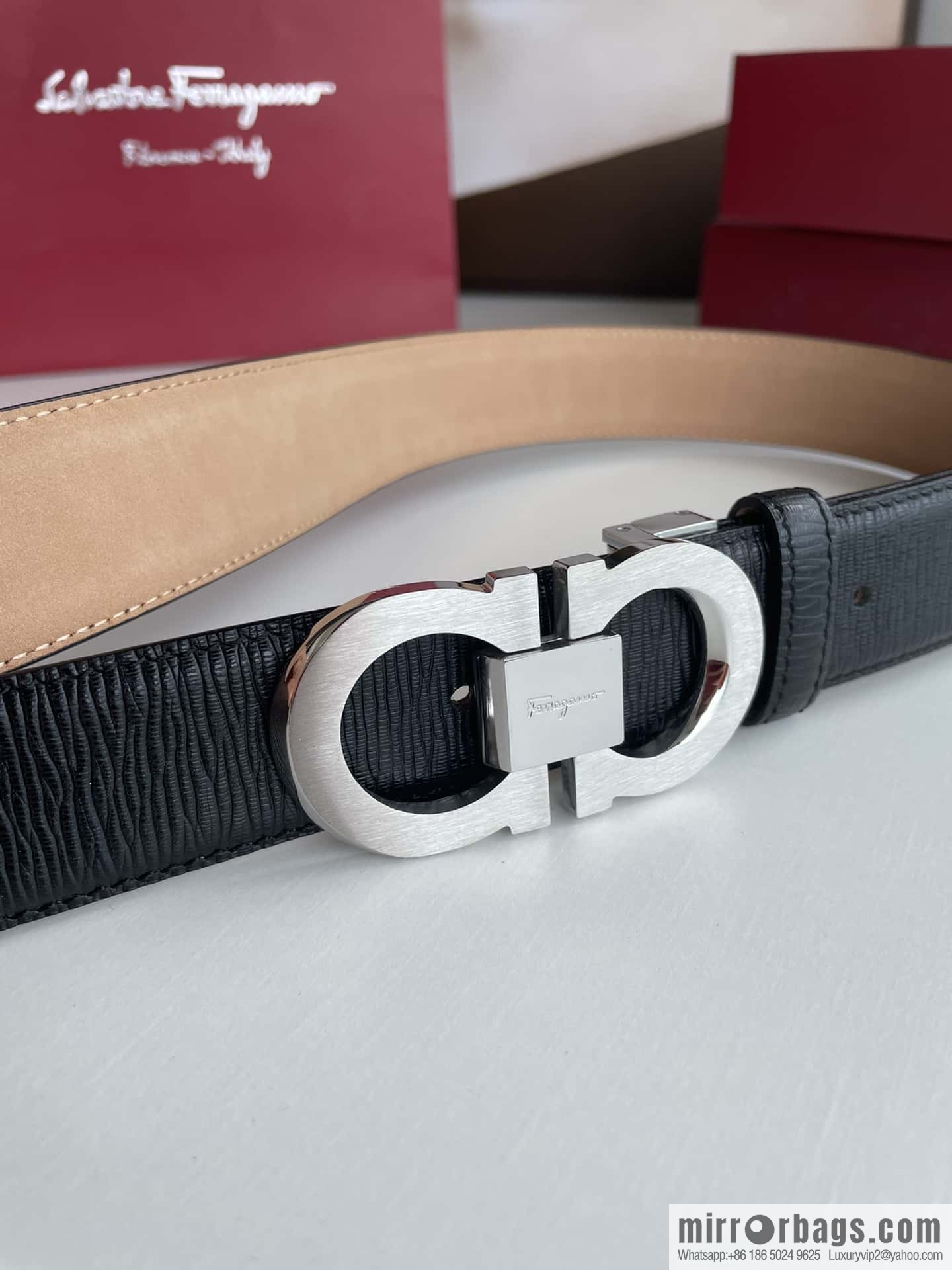 Salvatore Ferragamo (Italy) Men's Belt 3.5cm