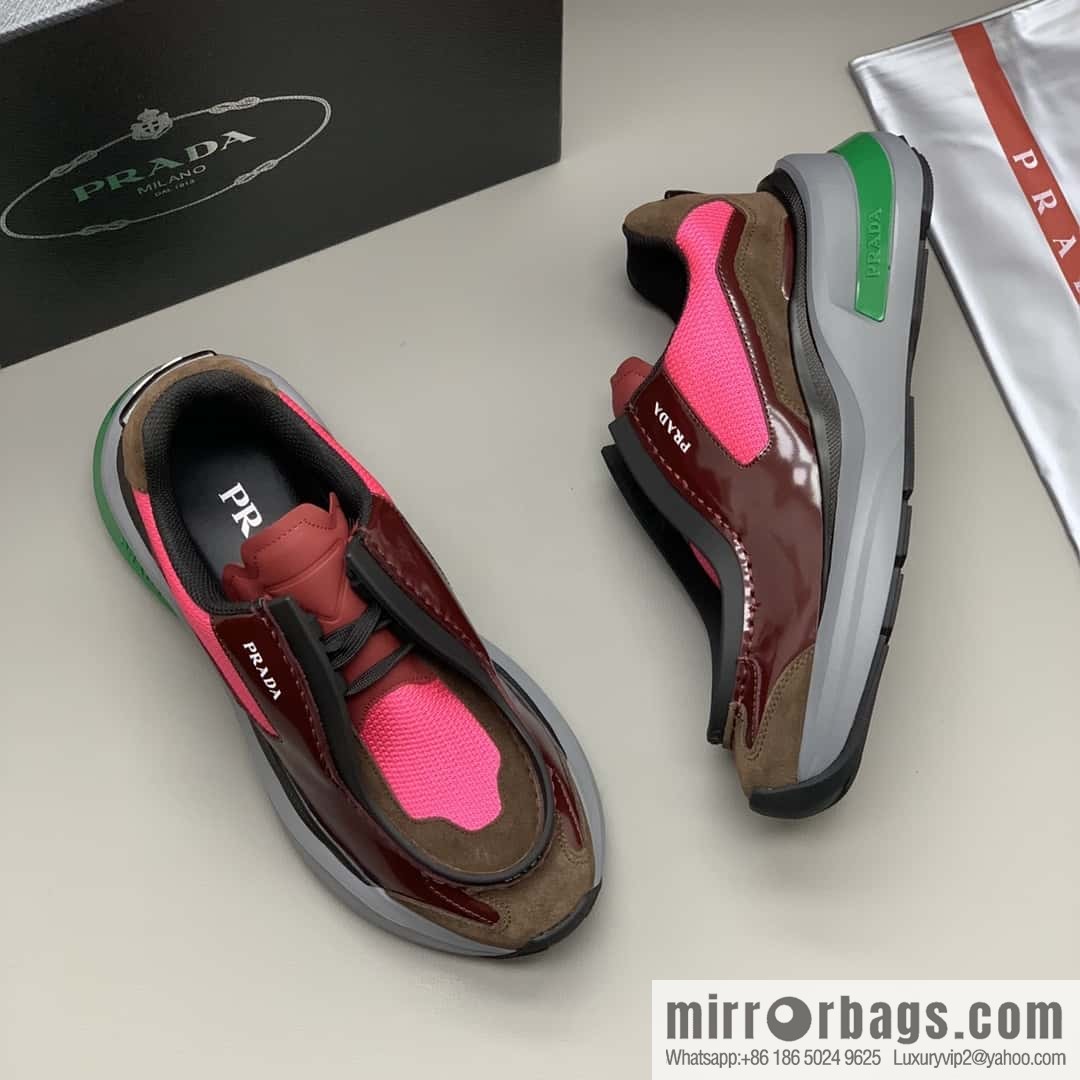 PRADA men's low-top new sports and leisure shoes
