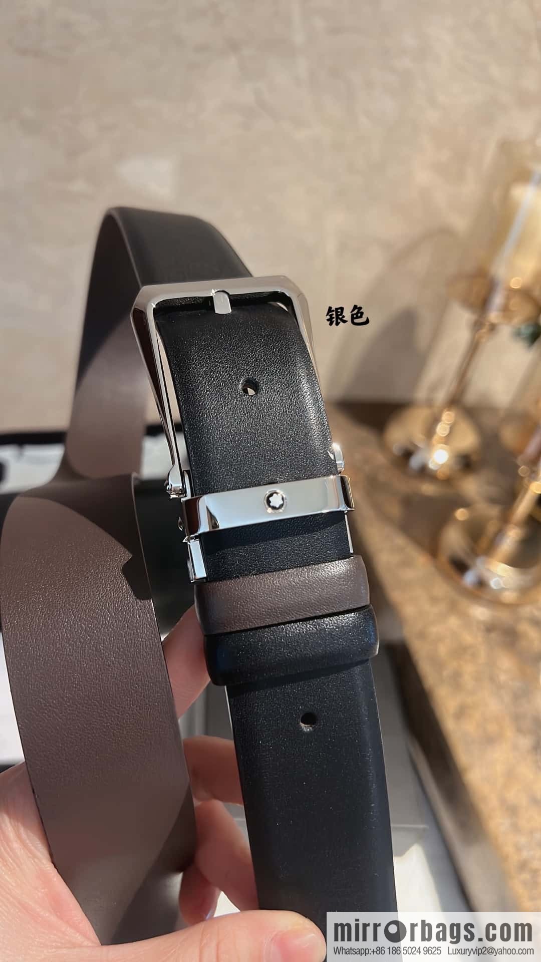 MONTBLANC Montblanc with leather waist belt 3.5cm
