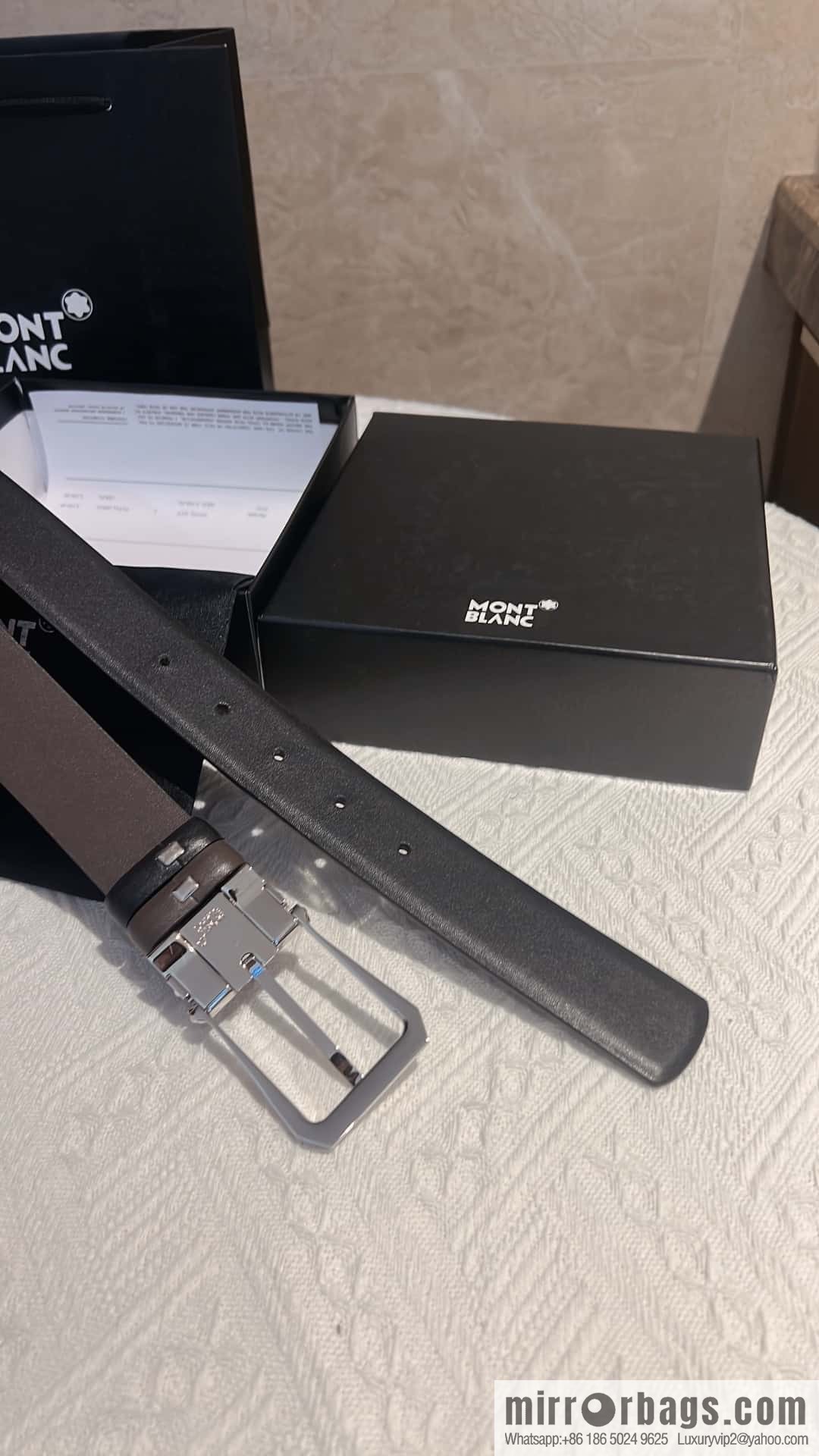 MONTBLANC Montblanc with leather waist belt 3.5cm