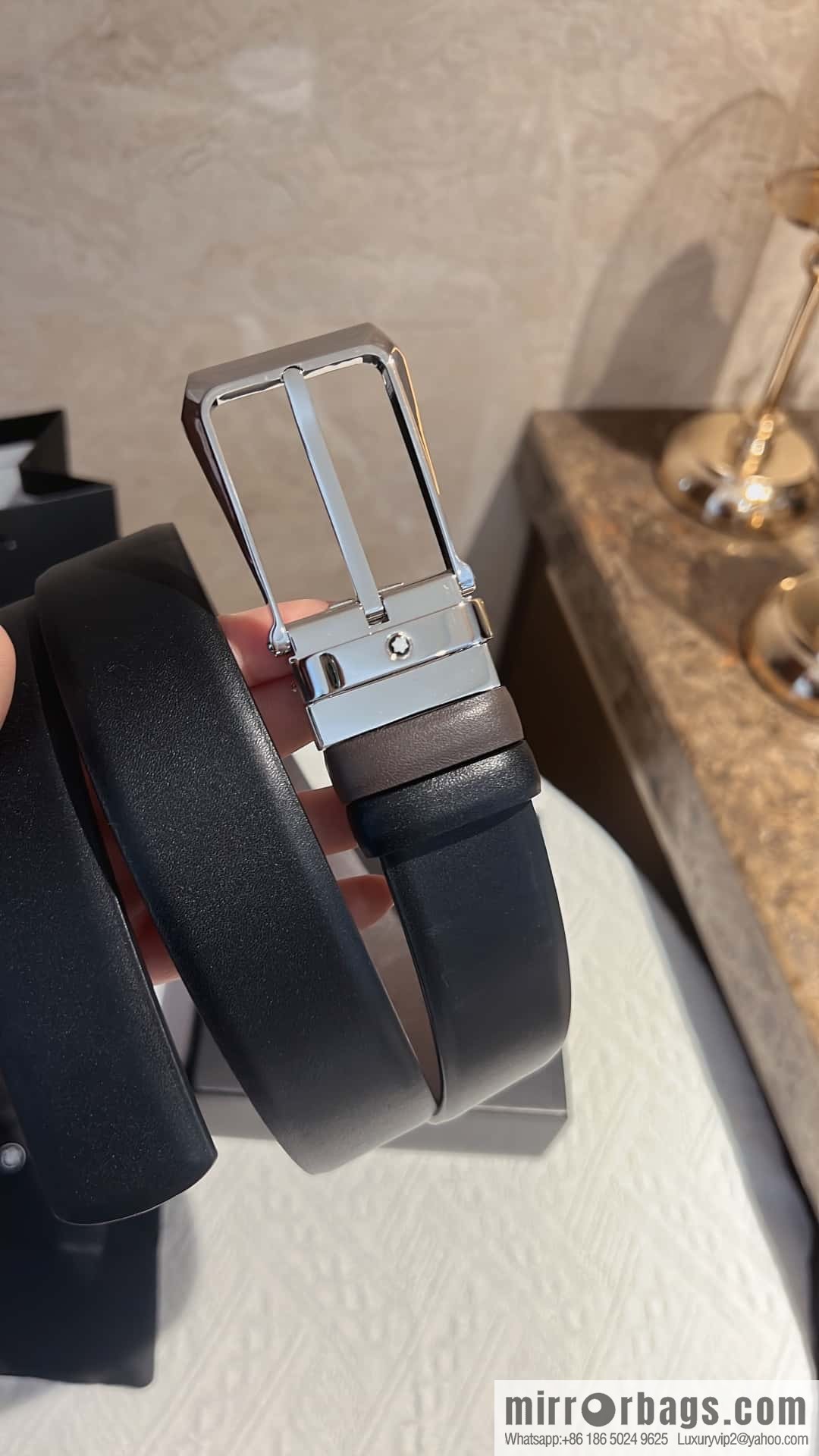 MONTBLANC Montblanc with leather waist belt 3.5cm