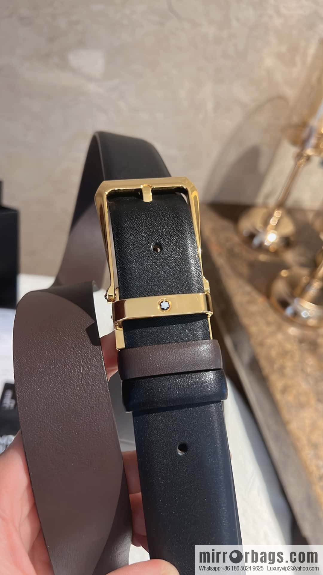 MONTBLANC Montblanc with leather waist belt 3.5cm