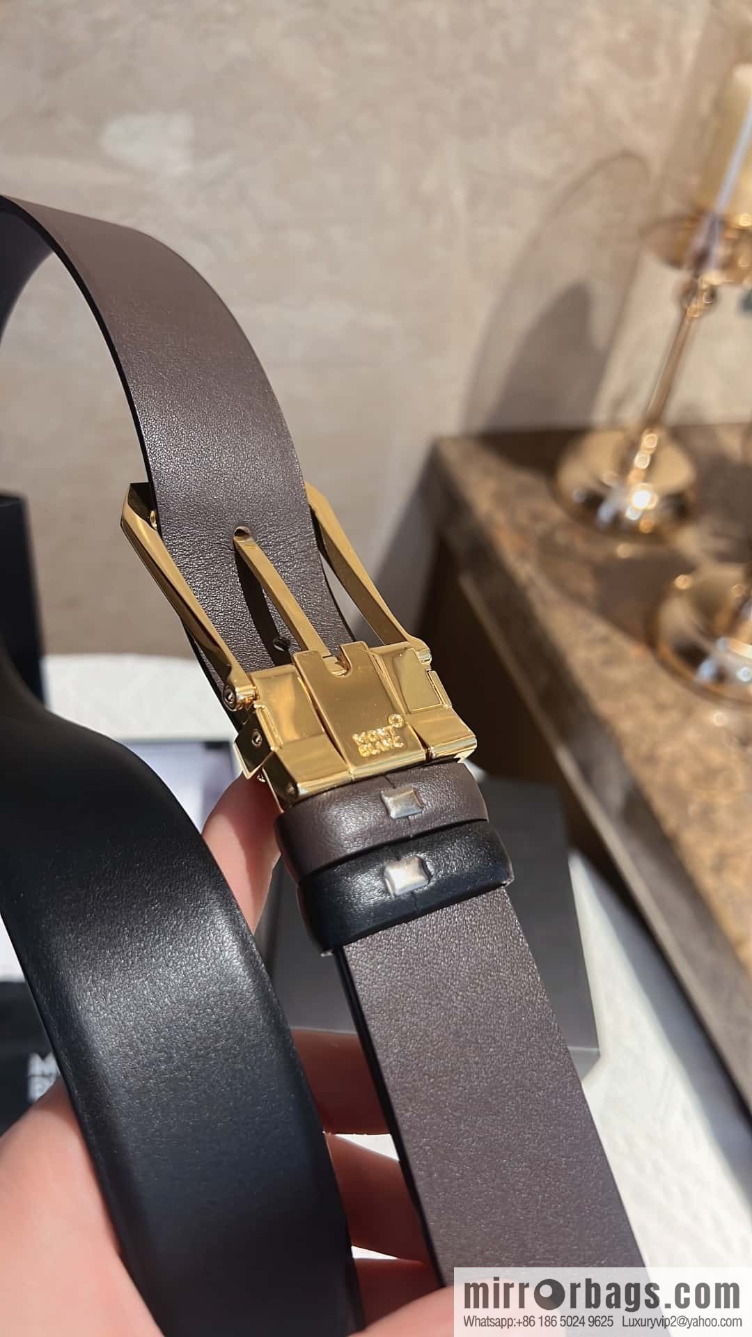 MONTBLANC Montblanc with leather waist belt 3.5cm