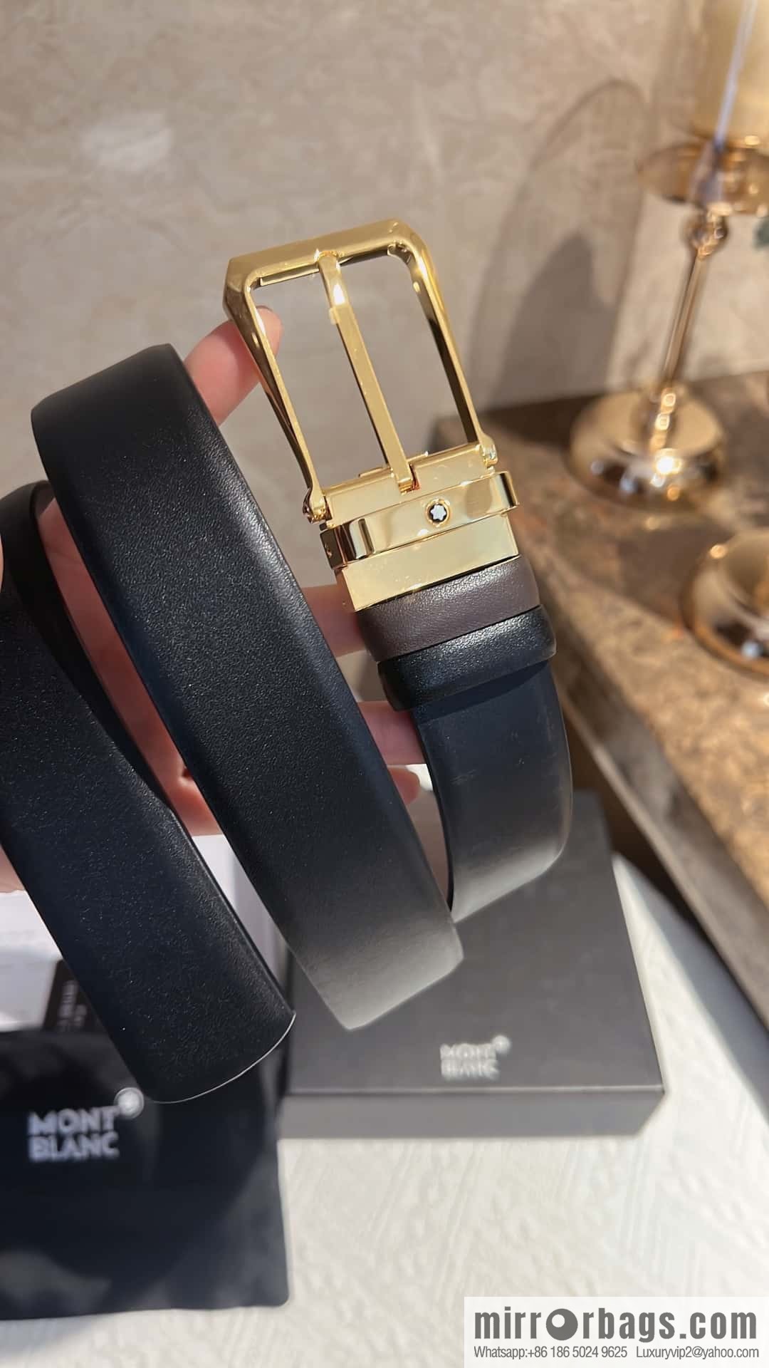 MONTBLANC Montblanc with leather waist belt 3.5cm