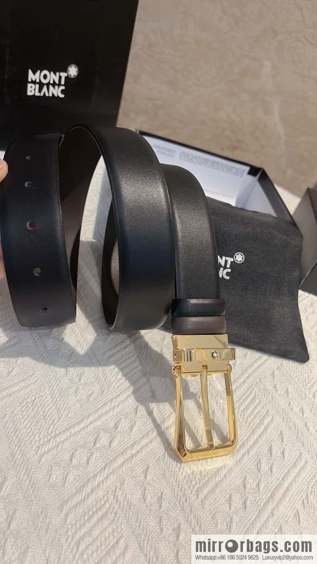 MONTBLANC Montblanc with leather waist belt 3.5cm